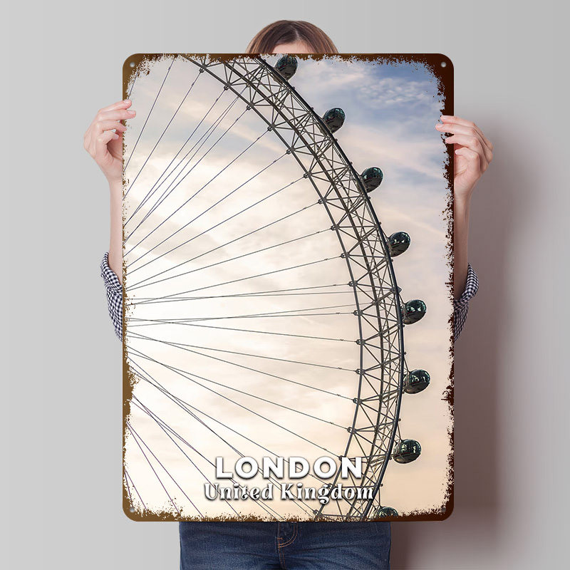Men'S Accessories London - Londra Gözü Birleşik Krallık Baskı Posteri