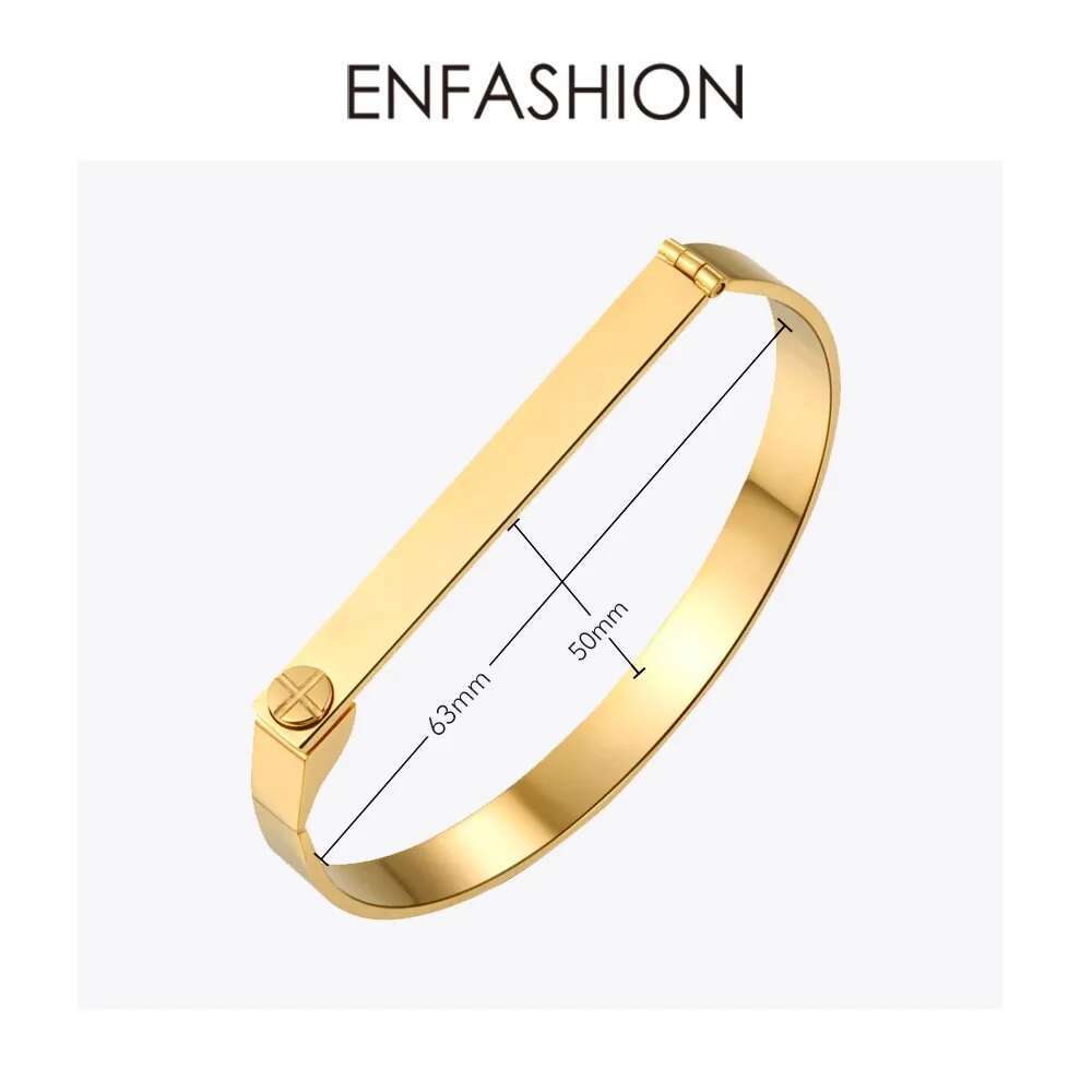 Men'S Accessories Jewelry Bracelet - Enfashion Kişiselleştirilmiş Kazınmış Isim Bilezik Altın