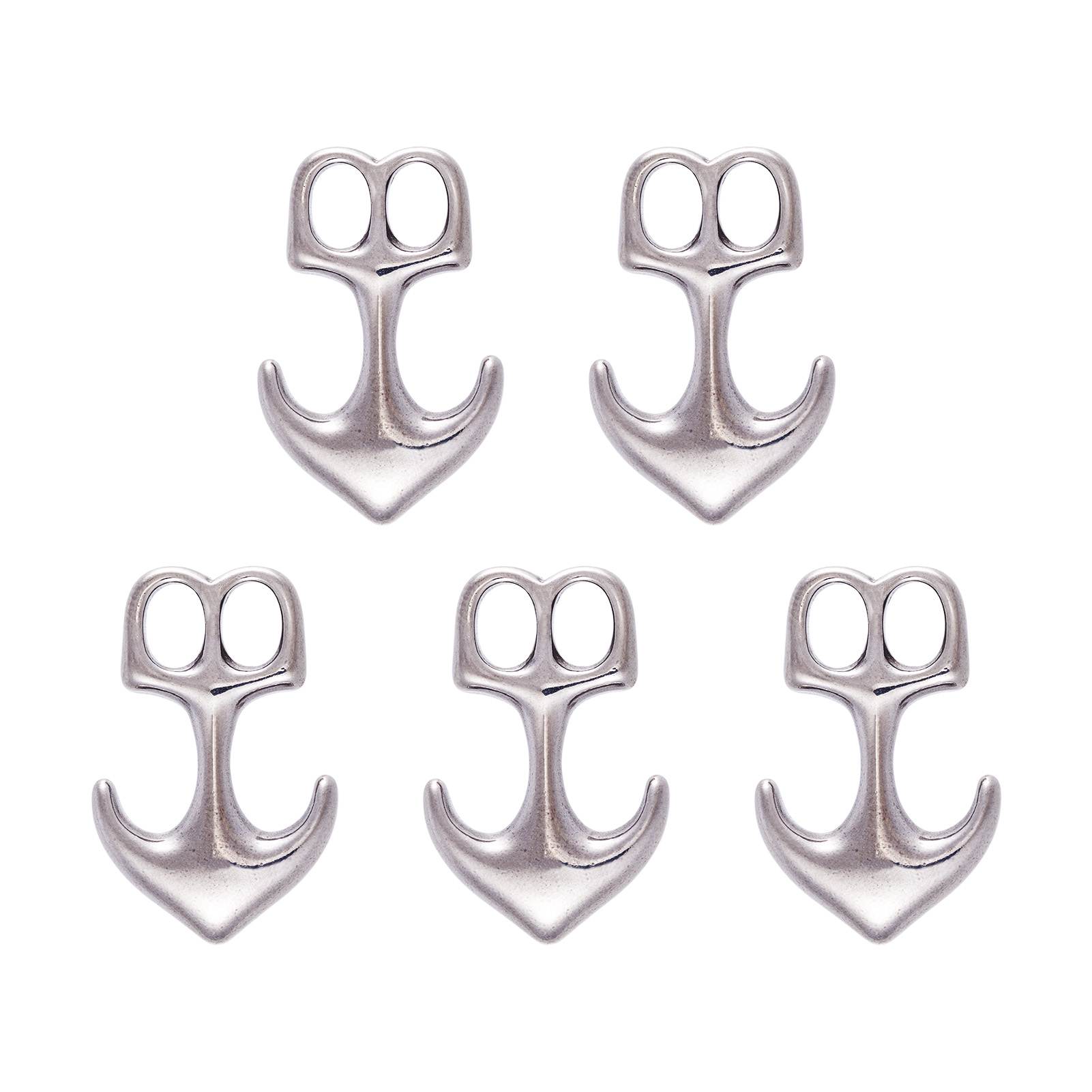 Men'S Accessories Jewelry Bracelet - 5 adet çapa kanca tokaları 304