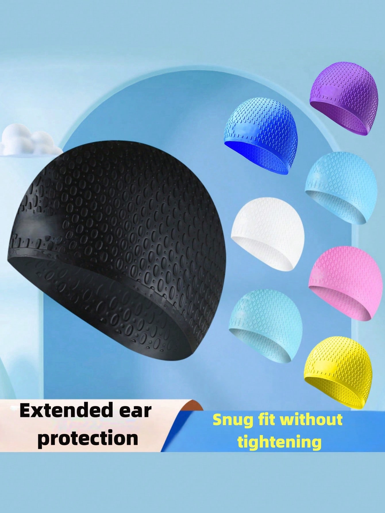 Men'S Accessories Essentials - Büyük Silikon Yüzme Bonesi - Erkekler