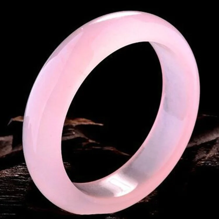 Men Accessories Bracelet - Hakiki doğal pembe yeşim bileklik bilezik