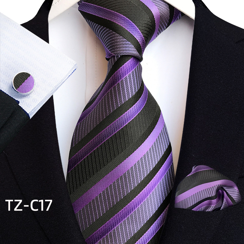 Men'S Accessories Essentials - Erkek Kırmızı Jakarlı Kumaş Kravat +
