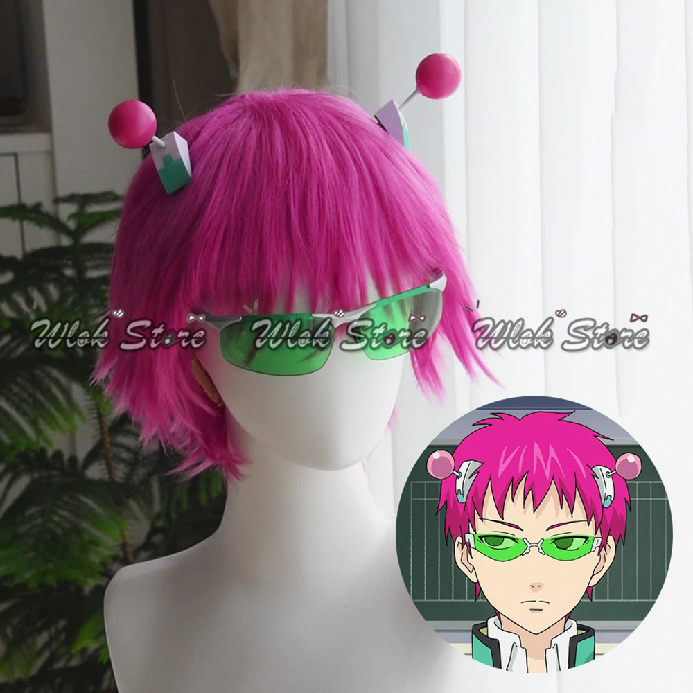 Men'S Accessories Glasses - Anime Saiki Kusuo Cosplay Peruk Isıya