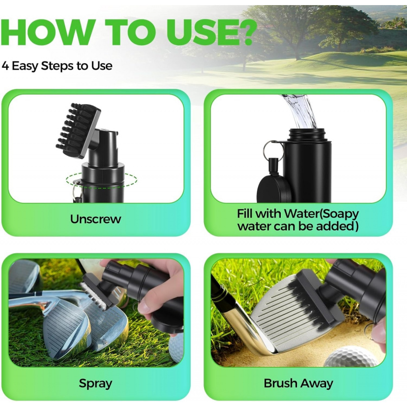 Golf Sopası Fırça Temizleyici, - Men'S Accessories Essentials incelemesi ve fiyatı