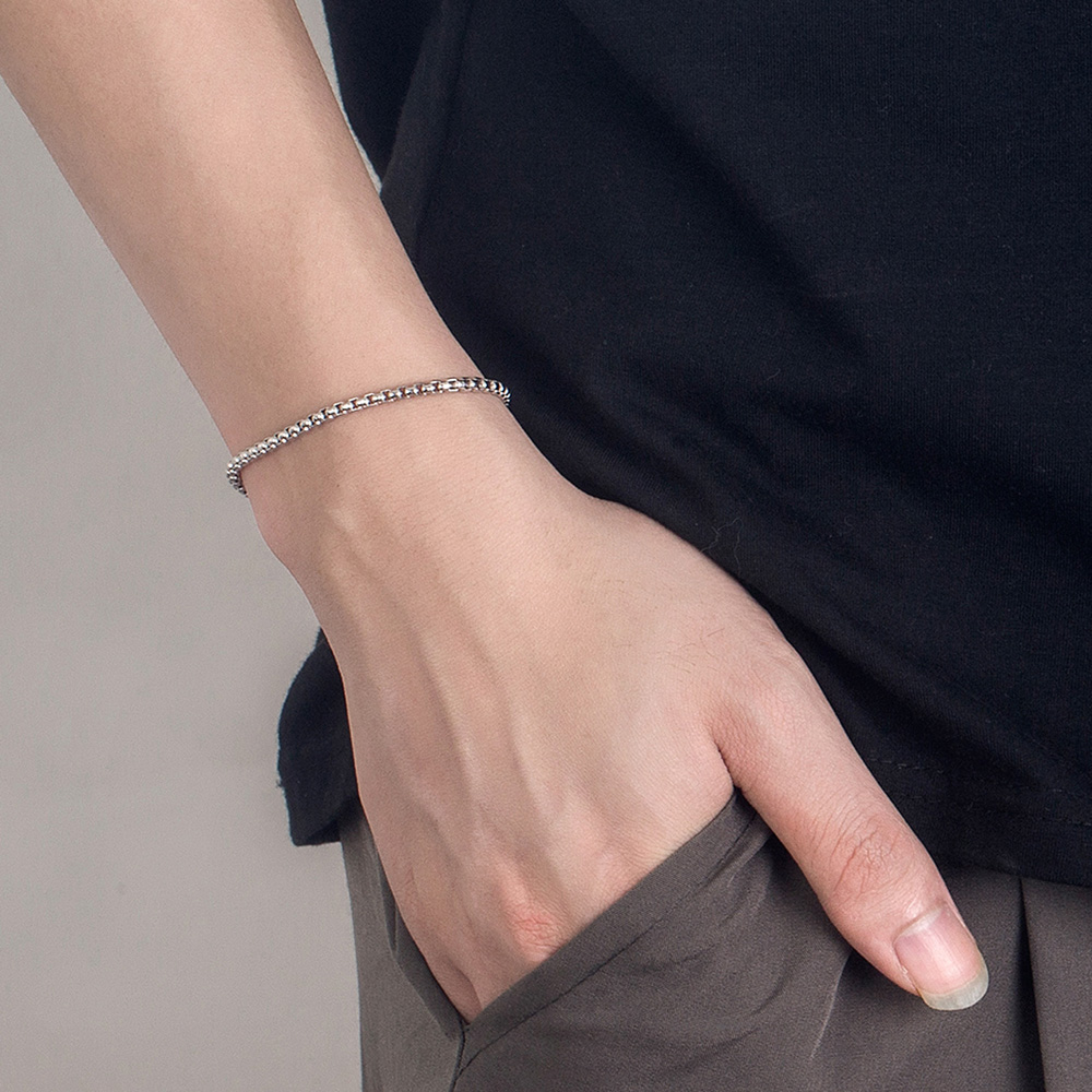 Unisex 925 Ayar Gümüş Bileklik - Men Accessories Chain And Bracelet incelemesi ve fiyatı