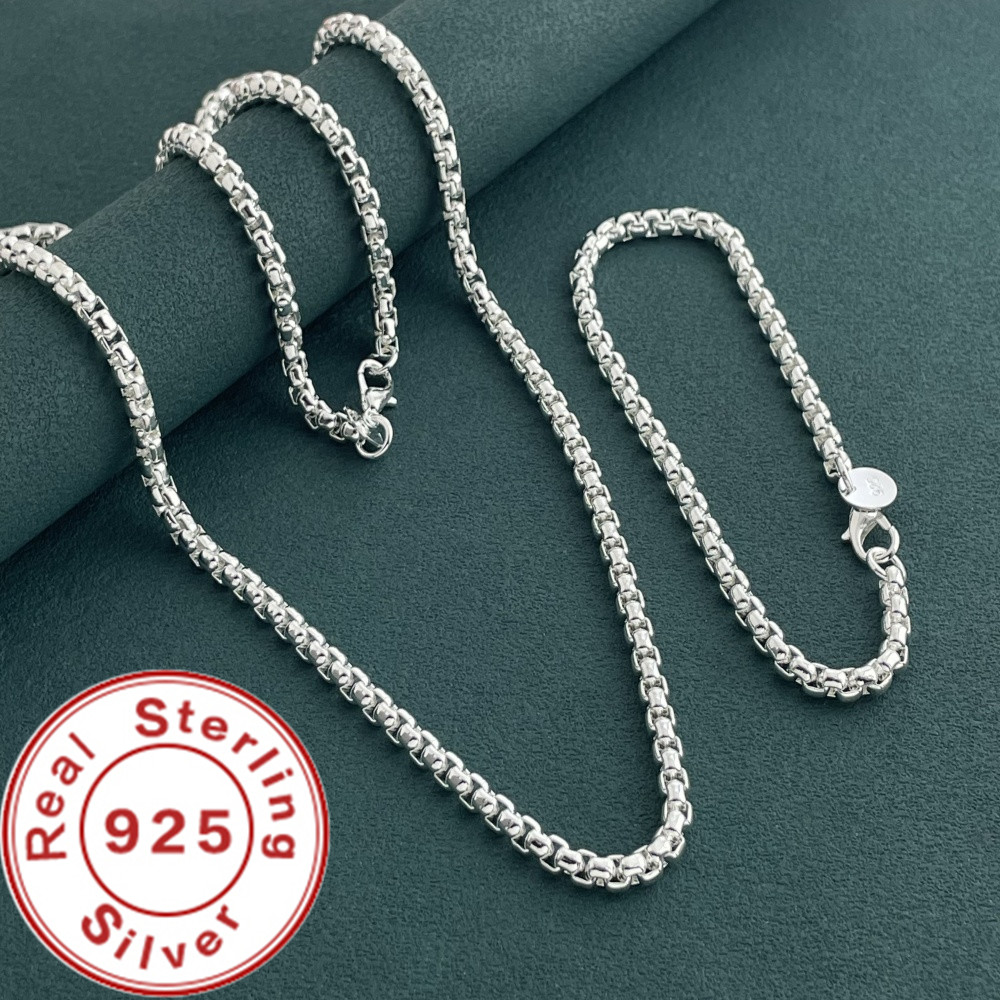 925 Ayar Gümüş 4mm Yuvarlak Ku - Men Accessories Chain And Bracelet incelemesi ve fiyatı