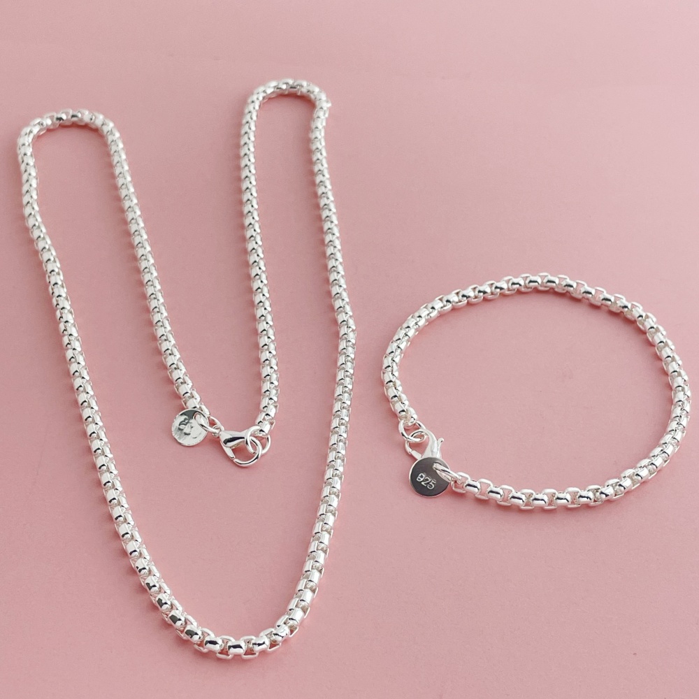 925 Ayar Gümüş 4mm Yuvarlak Ku - Men Accessories Chain And Bracelet incelemesi ve fiyatı