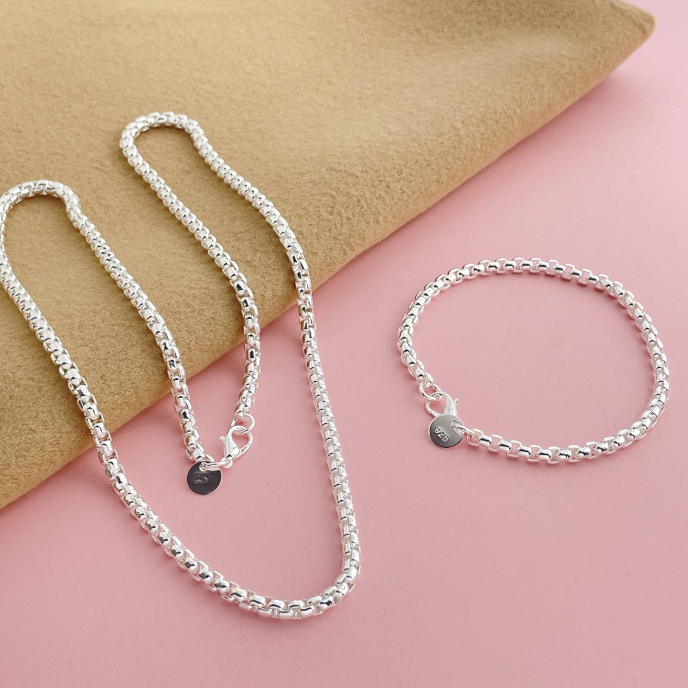 925 Ayar Gümüş 4mm Yuvarlak Ku - Men Accessories Chain And Bracelet incelemesi ve fiyatı