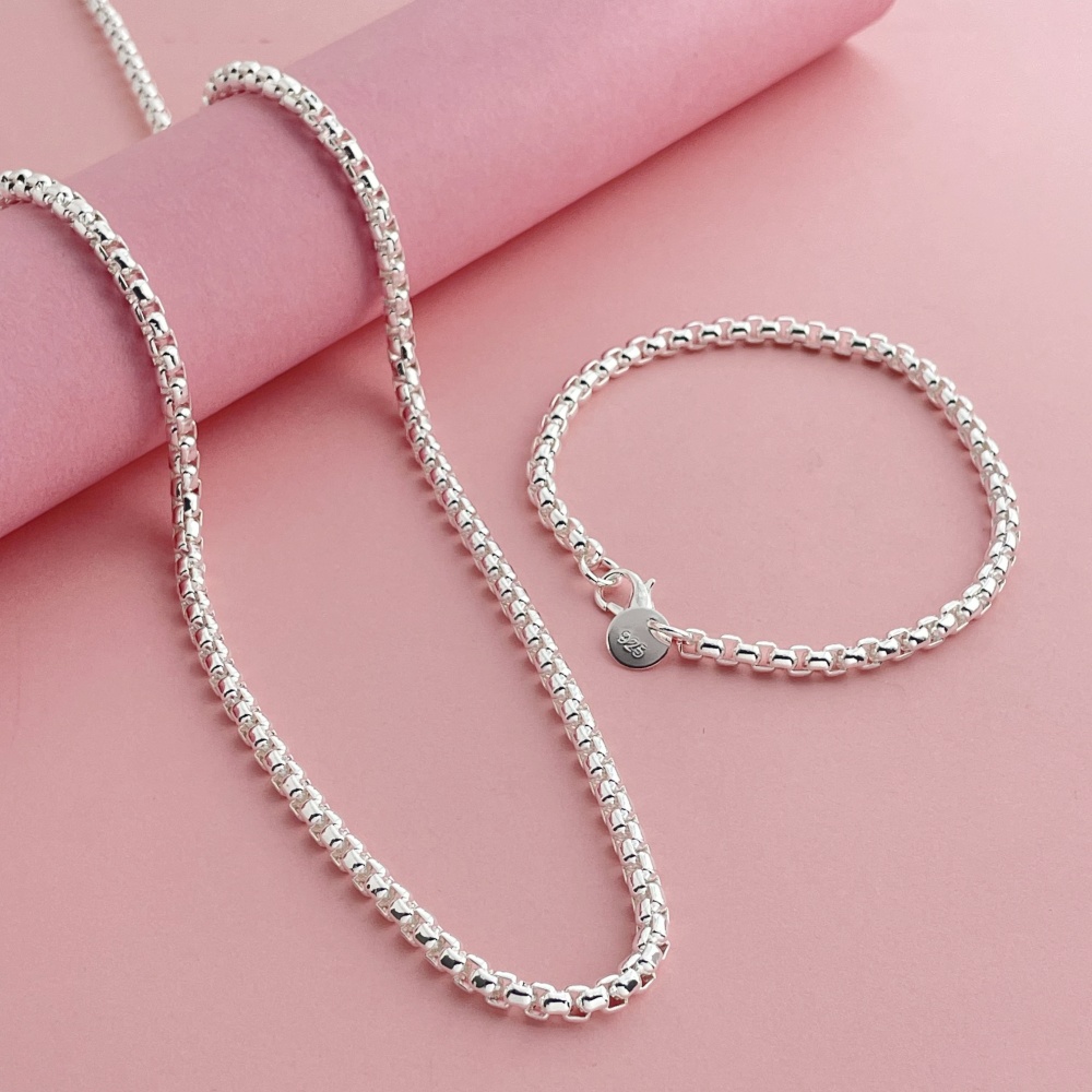 925 Ayar Gümüş 4mm Yuvarlak Ku - Men Accessories Chain And Bracelet incelemesi ve fiyatı