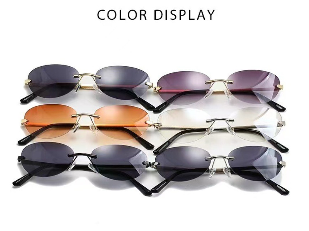 Çerçevesiz Oval Güneş Gözlüğü  - Men'S Accessories Glasses incelemesi ve fiyatı