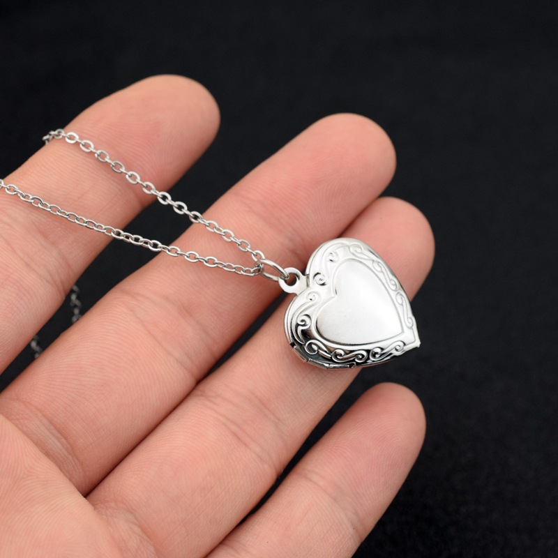 Aşk Kalp Madalyon Kolye Kolye  - Men Accessories Locket incelemesi ve fiyatı