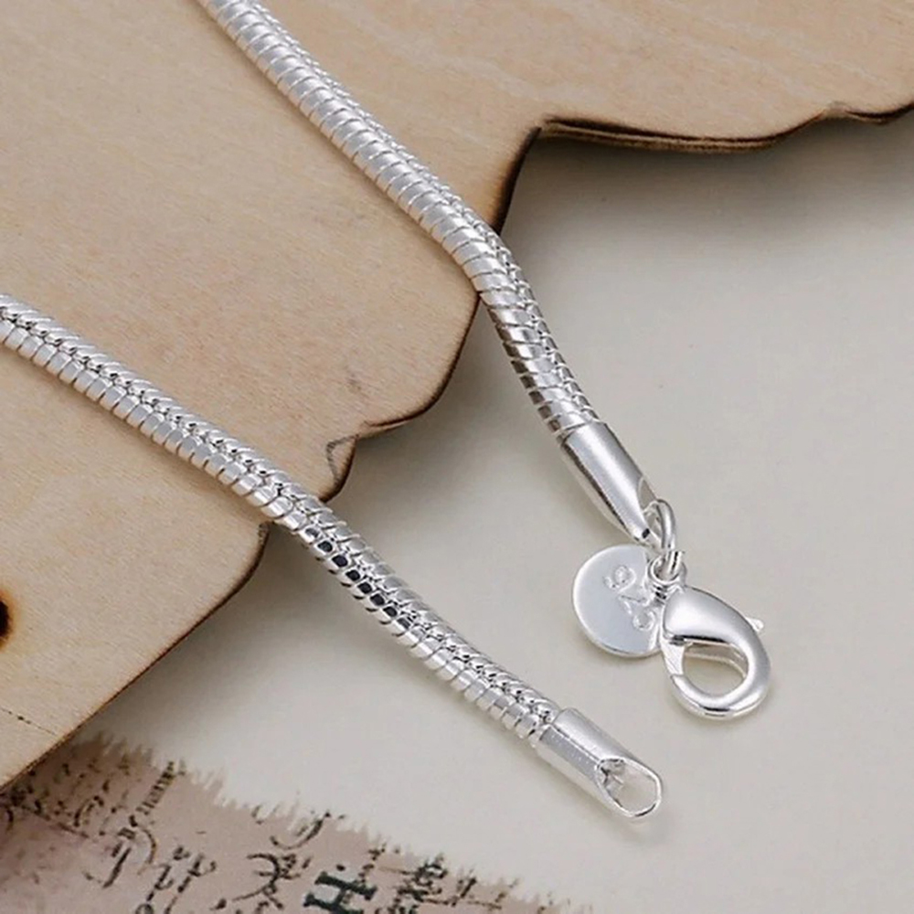 925 Gümüş 3 MM Yılan 16-23 CM  - Men Accessories Chain And Bracelet incelemesi ve fiyatı