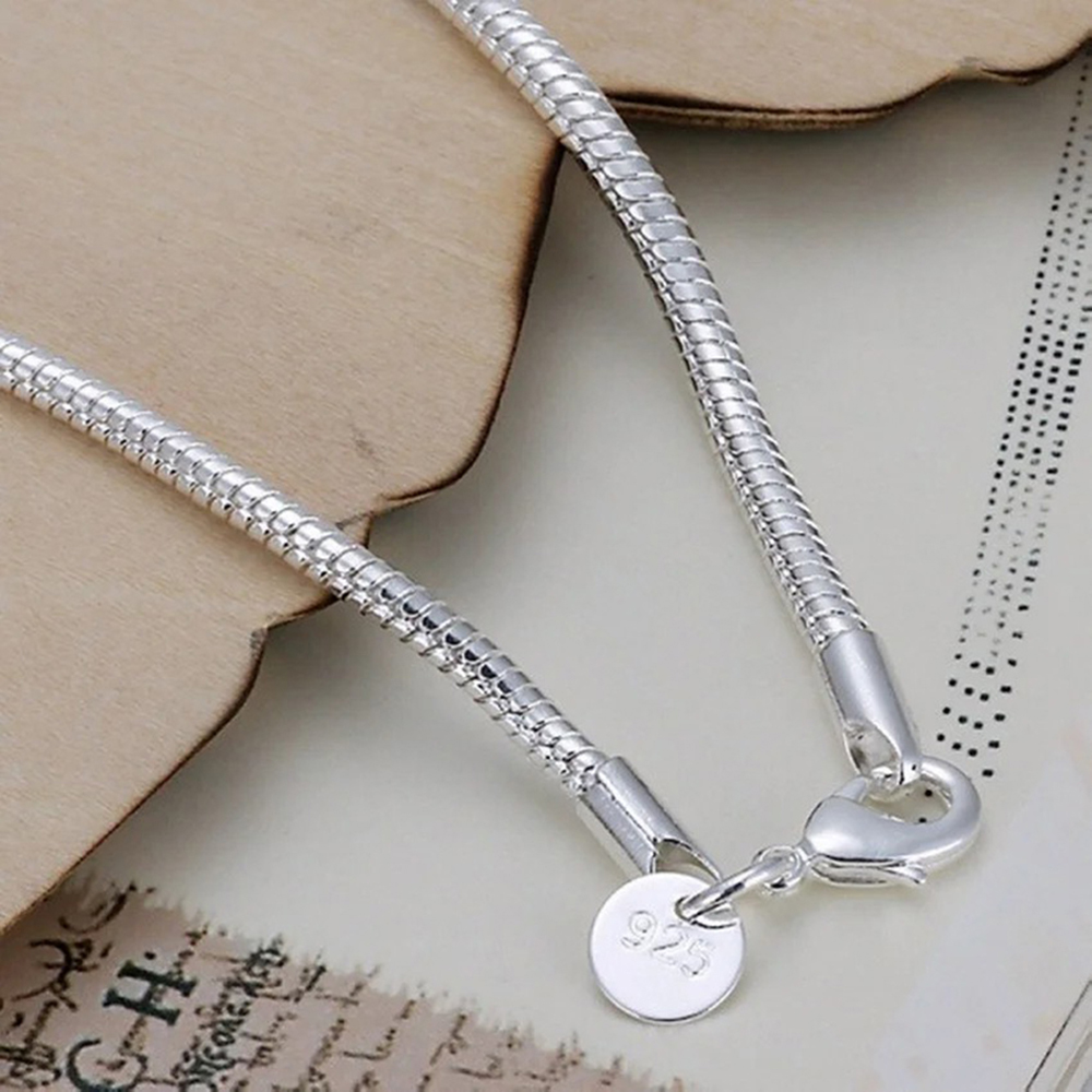 925 Gümüş 3 MM Yılan 16-23 CM  - Men Accessories Chain And Bracelet incelemesi ve fiyatı